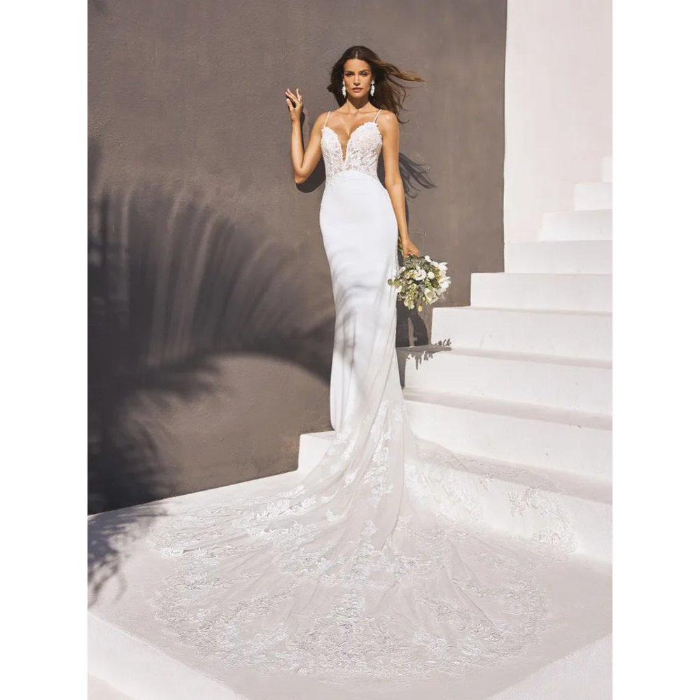 Pronovias IZARA Mermaid Wedding Dress Size 10